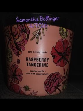 Bath & Body Works 3-Wick Candle Raspberry Tangerine